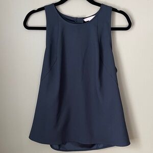 Banana Republic Dark Gray Sleeveless Blouse